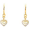 14K Yellow Gold Hanging Earring - ER778