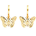 14K Yellow Gold Hanging Earring - ER780