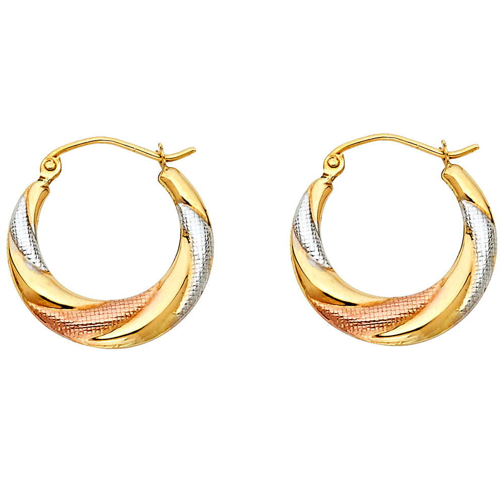 14K Yellow Gold Teardrop & Chandelier Earring - ER794