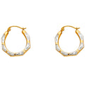 14K Yellow Gold Teardrop & Chandelier Earring - ER795