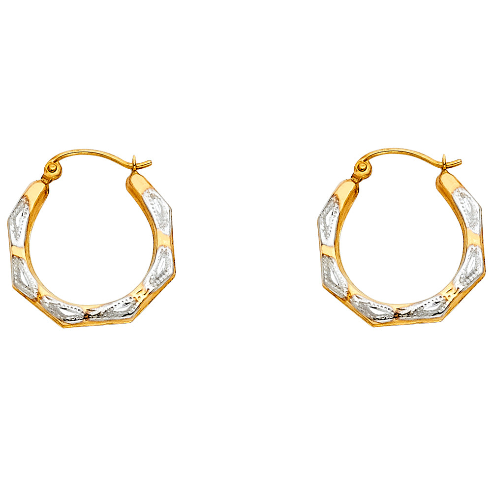 14K Yellow Gold Teardrop & Chandelier Earring - ER795