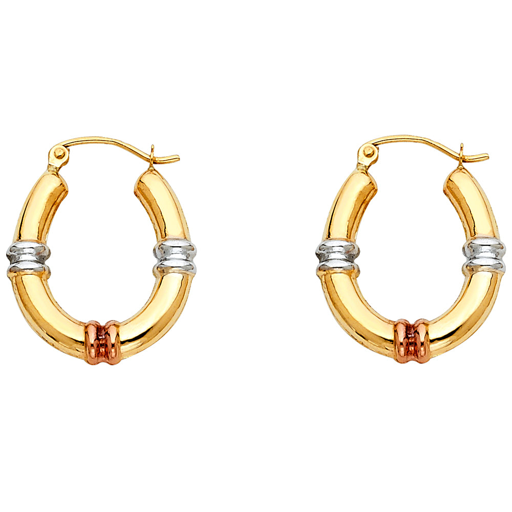 14K Yellow Gold Teardrop & Chandelier Earring - ER796