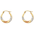 14K Yellow Gold Teardrop & Chandelier Earring - ER799