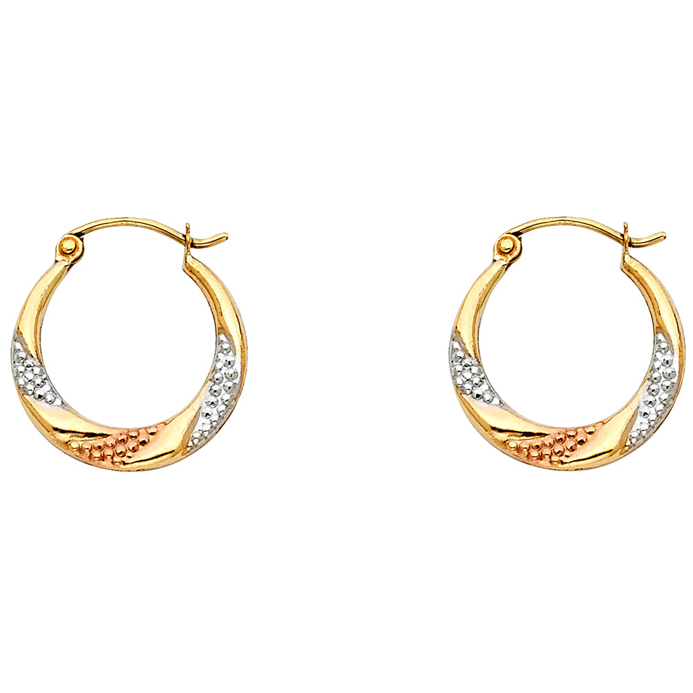 14K Yellow Gold Teardrop & Chandelier Earring - ER799