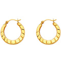 14K Yellow Gold Teardrop & Chandelier Earring - ER802