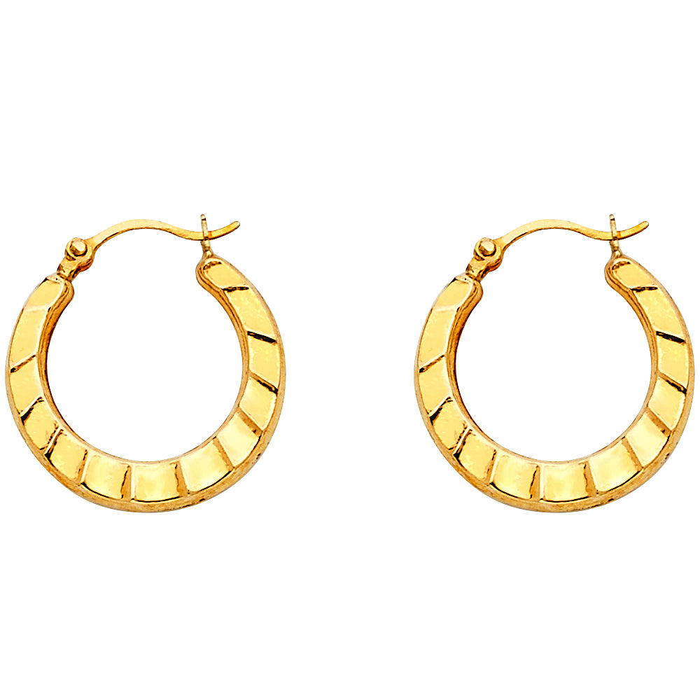 14K Yellow Gold Teardrop & Chandelier Earring - ER802