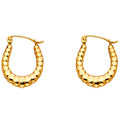 14K Yellow Gold Teardrop & Chandelier Earring - ER806