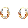 14K Yellow Gold Teardrop & Chandelier Earring - ER807