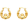 14K Yellow Gold Teardrop & Chandelier Earring - ER809