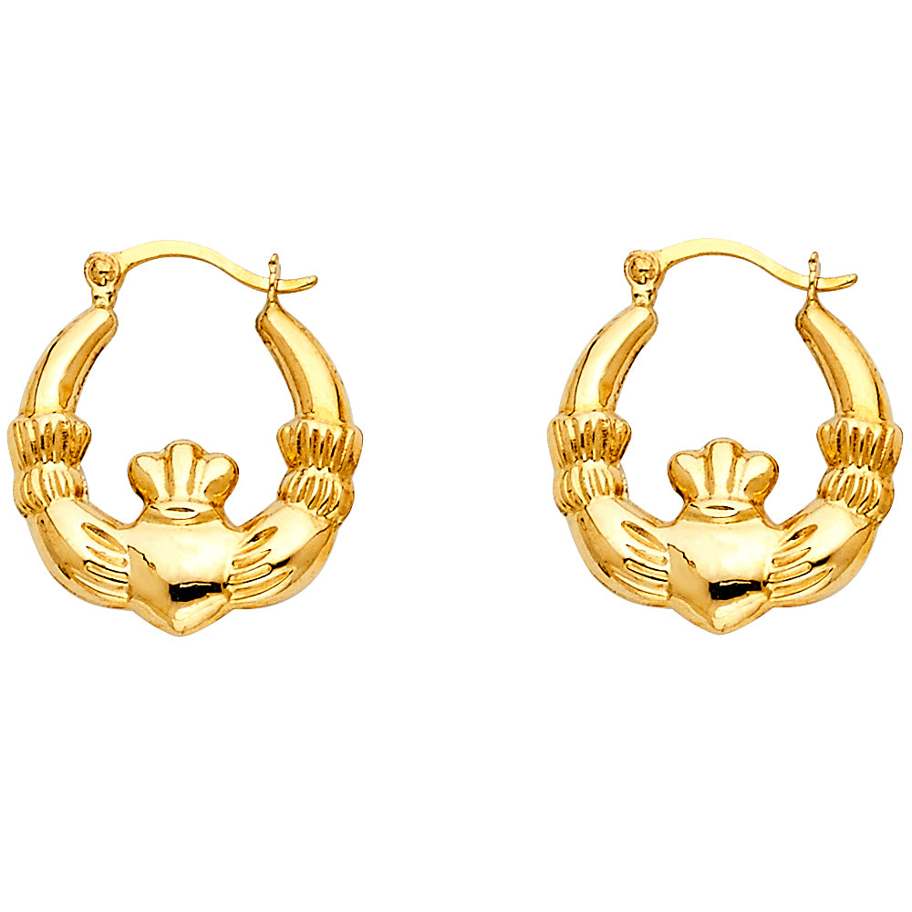 14K Yellow Gold Teardrop & Chandelier Earring - ER809