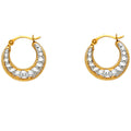 14K Yellow Gold Teardrop & Chandelier Earring - ER813