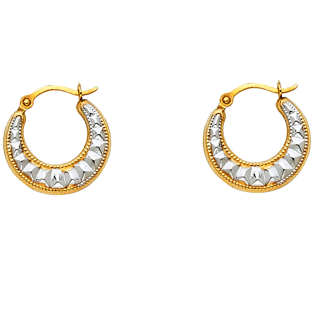 14K Yellow Gold Teardrop & Chandelier Earring - ER813