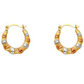 14K Yellow Gold Teardrop & Chandelier Earring - ER814