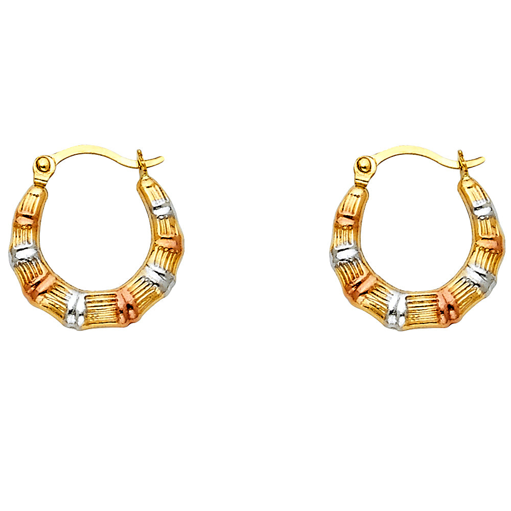14K Yellow Gold Teardrop & Chandelier Earring - ER814