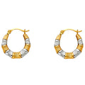 14K Yellow Gold Teardrop & Chandelier Earring - ER815