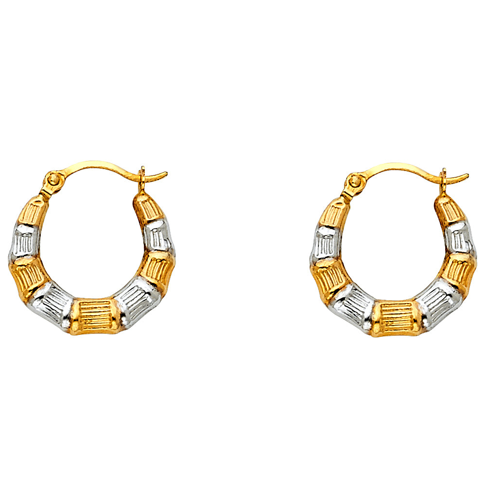 14K Yellow Gold Teardrop & Chandelier Earring - ER815