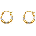 14K Yellow Gold Teardrop & Chandelier Earring - ER821