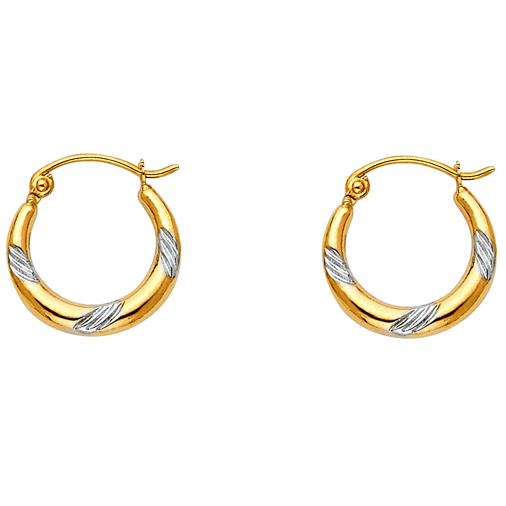 14K Yellow Gold Teardrop & Chandelier Earring - ER821