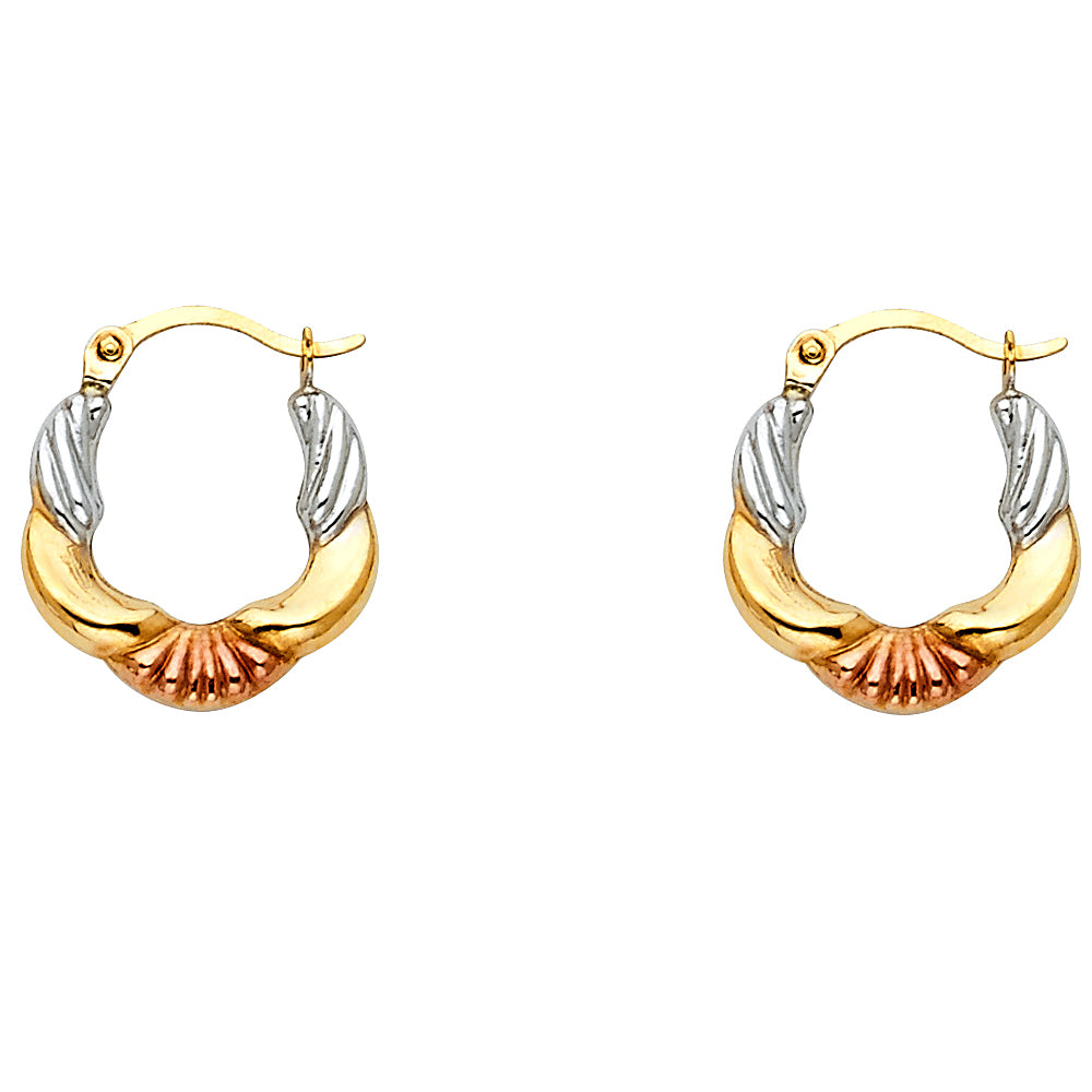14K Yellow Gold Teardrop & Chandelier Earring - ER822