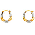 14K Yellow Gold Teardrop & Chandelier Earring - ER823
