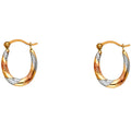 14K Yellow Gold Teardrop & Chandelier Earring - ER825