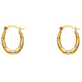 14K Yellow Gold Teardrop & Chandelier Earring - ER826