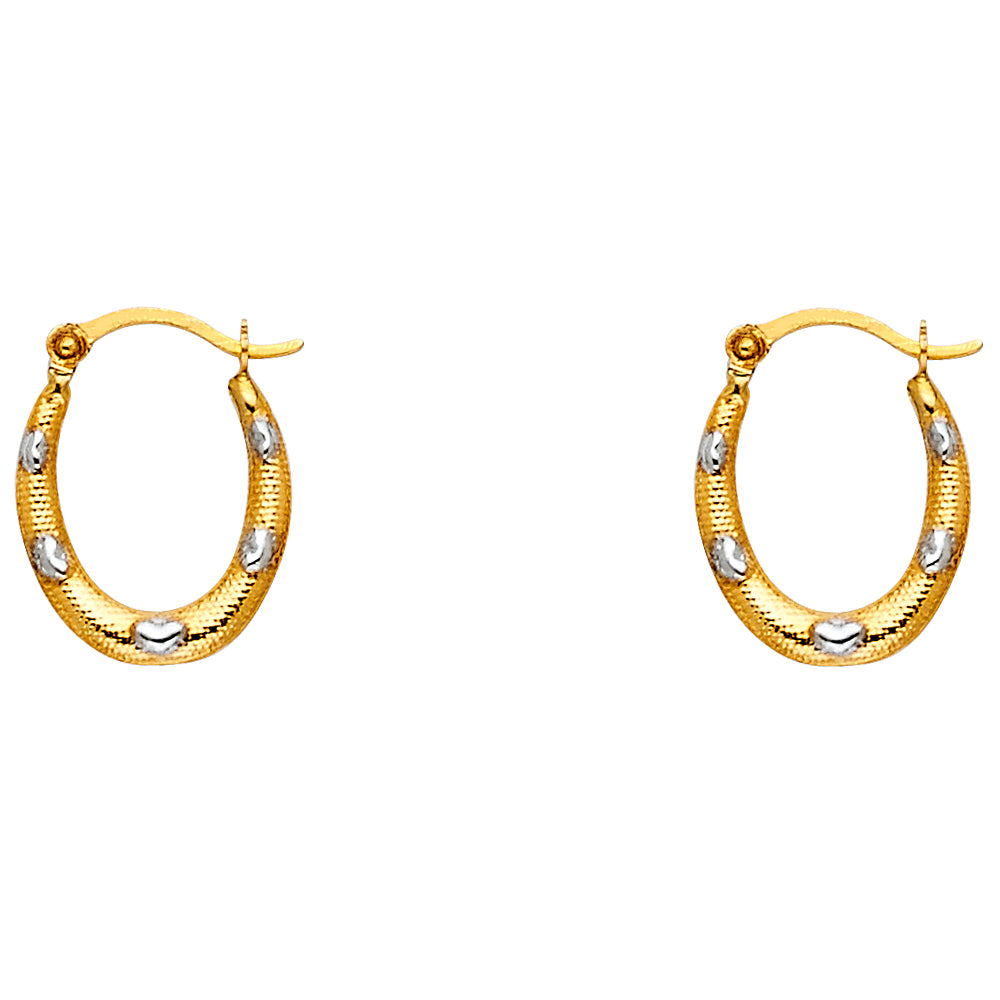14K Yellow Gold Teardrop & Chandelier Earring - ER826