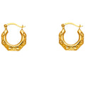 14K Yellow Gold Teardrop & Chandelier Earring - ER827