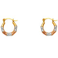 14K Yellow Gold Teardrop & Chandelier Earring - ER829