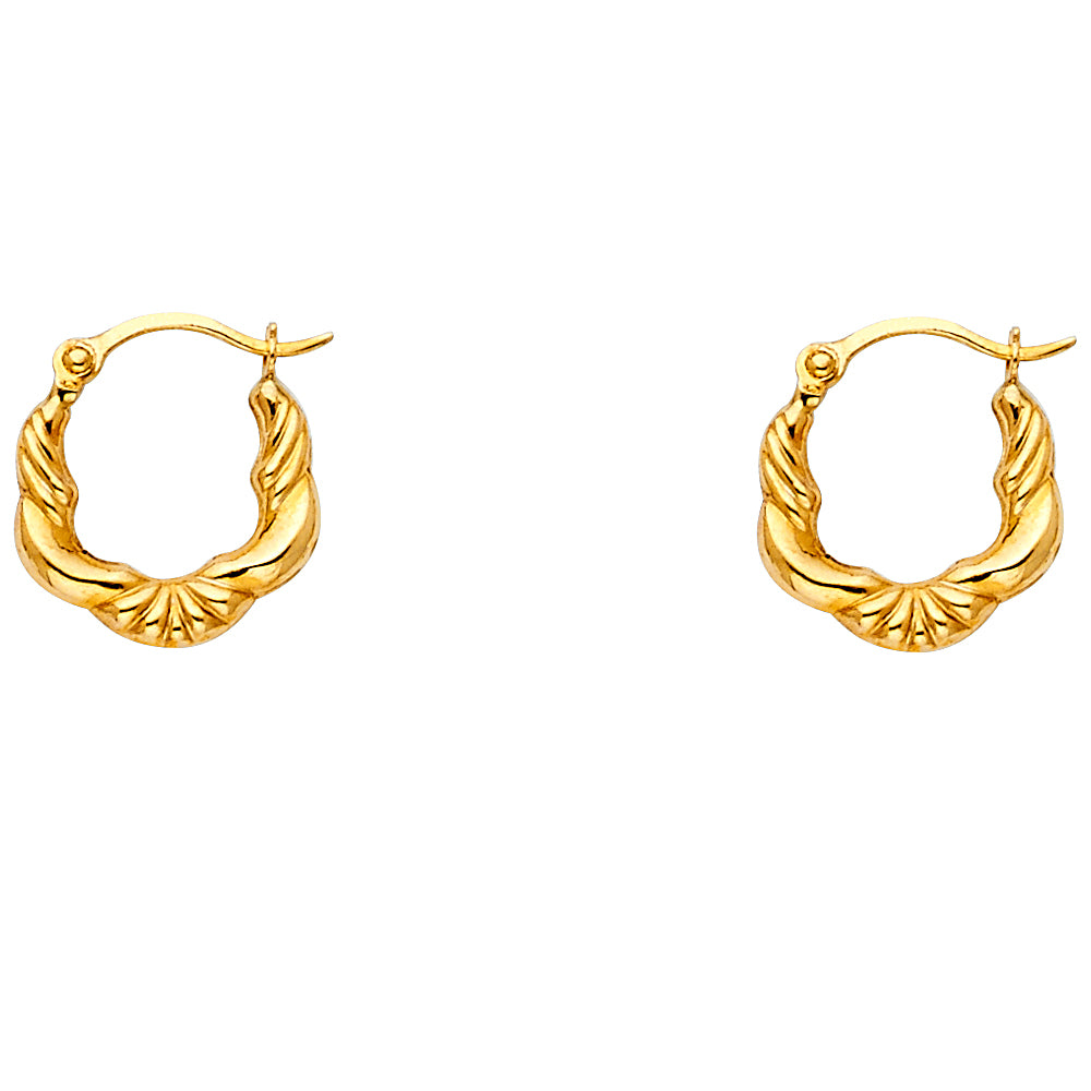 14K Yellow Gold Teardrop & Chandelier Earring - ER830