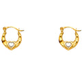 14K Yellow Gold Teardrop & Chandelier Earring - ER831