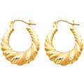 14K Yellow Gold Teardrop & Chandelier Earring - ER834