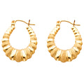 14K Yellow Gold Teardrop & Chandelier Earring - ER835