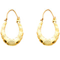 14K Yellow Gold Teardrop & Chandelier Earring - ER839