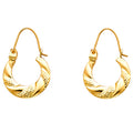 14K Yellow Gold Teardrop & Chandelier Earring - ER845