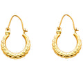 14K Yellow Gold Teardrop & Chandelier Earring - ER846