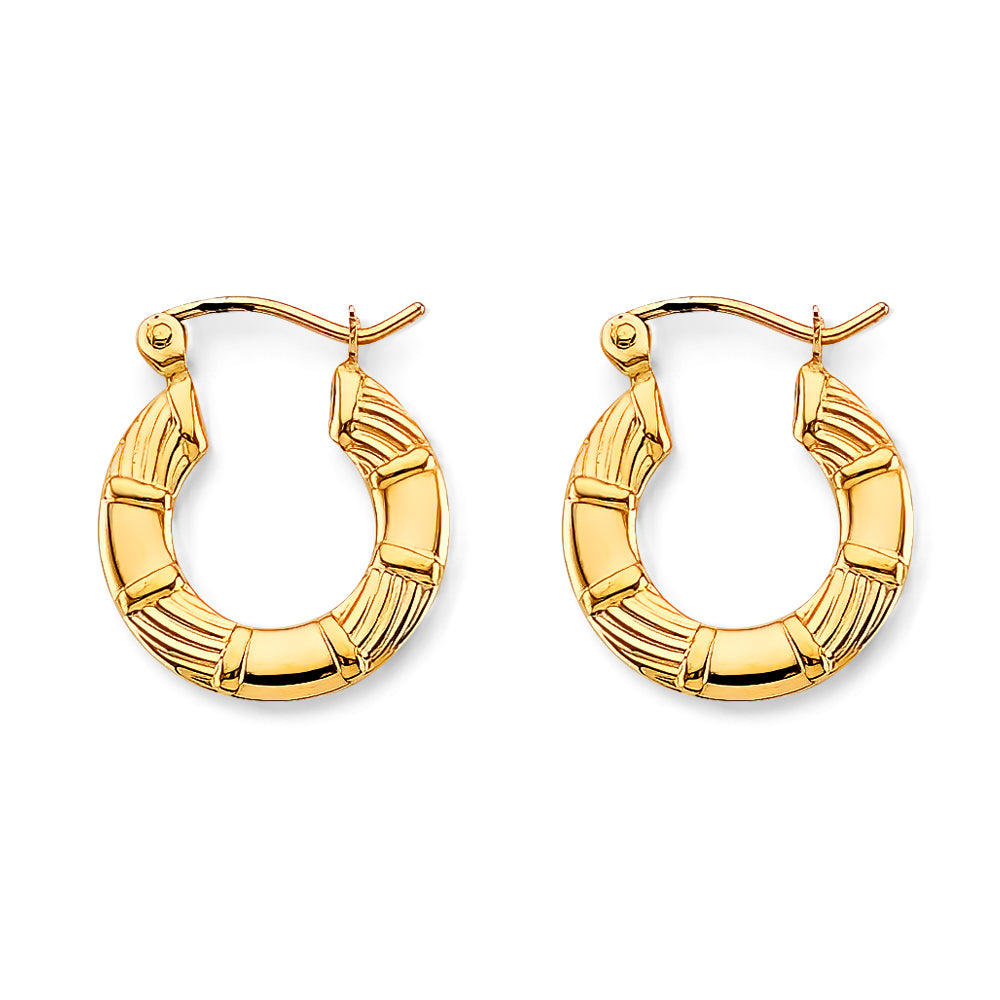 14K Yellow Gold Teardrop & Chandelier Earring - ER847