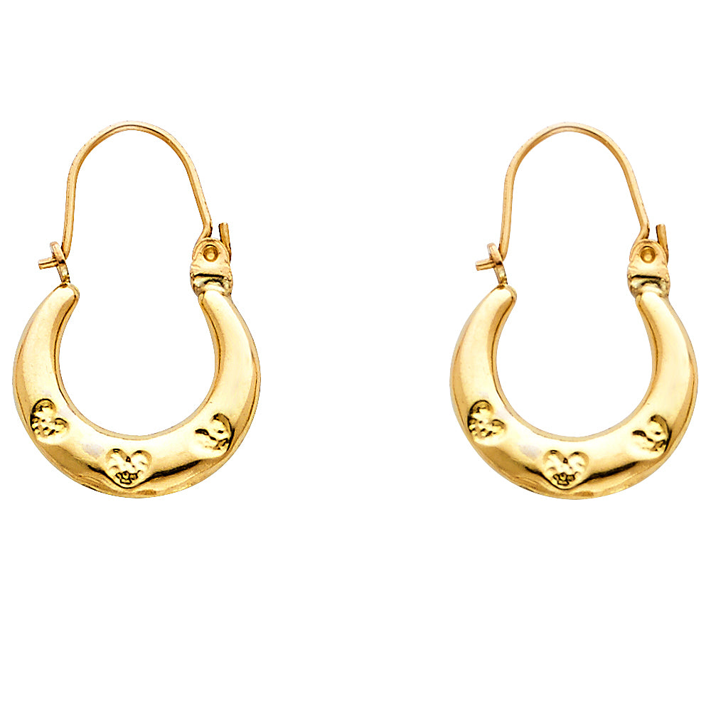 14K Yellow Gold Teardrop & Chandelier Earring - ER852