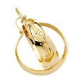 14K Yellow Gold Hoop Earring - ER905