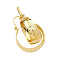 14K Yellow Gold Hoop Earring - ER906