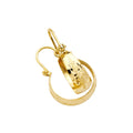 14K Yellow Gold Hoop Earring - ER907