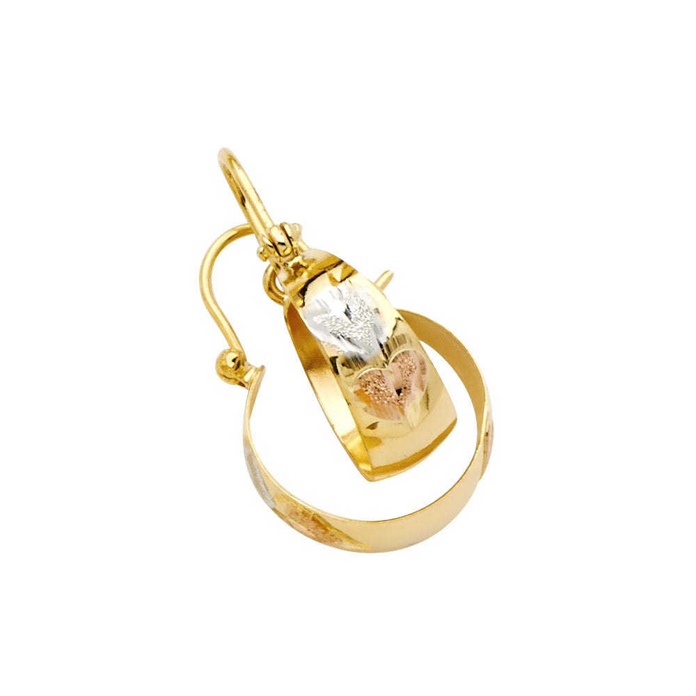 14K Yellow Gold Hoop Earring - ER908