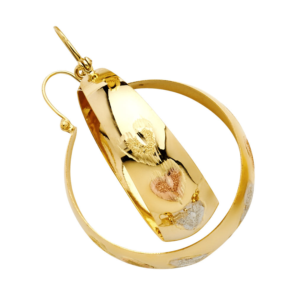 14K Yellow Gold Hoop Earring - ER910