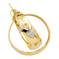 14K Yellow Gold Hoop Earring - ER911