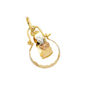 14K Yellow Gold Hoop Earring - ER915