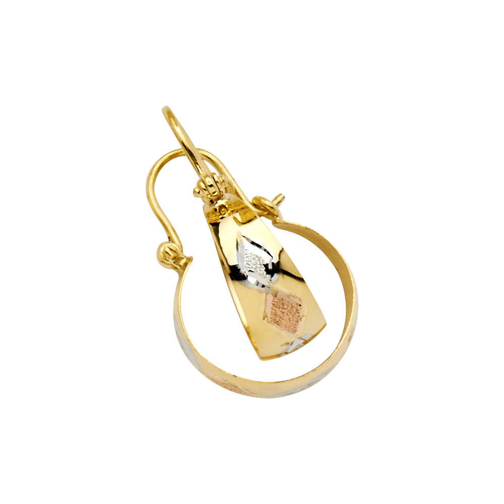 14K Yellow Gold Hoop Earring - ER917