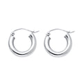 14K Yellow Gold Basic & Fancy Hoop Earring - ER1044