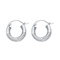 14K Yellow Gold Basic & Fancy Hoop Earring - ER1045