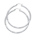 14K Yellow Gold Basic & Fancy Hoop Earring - ER1050