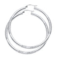 14K Yellow Gold Basic & Fancy Hoop Earring - ER1051